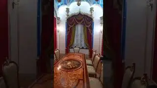 Luxurious classic rectangular  solid wood carved dining table and chairs for 10 seats