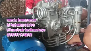siap pakai mesin kompresor isi angin tabung scuba pcp / tabung selam cikurubuk kota tasikmalaya