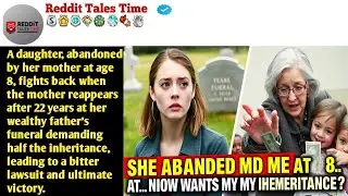 [Full Story] My Mother Abandoned Me at 8, Shows Up at Dad's Funeral with 4 Kids Demanding My........
