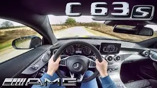 Mercedes C63 S AMG COUPE Edition1 POV Test Drive 4.0 V8 BiTurbo SOUND by AutoTopNL