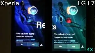 Sony Xperia J vs LG Optimus L7 Benchmarks