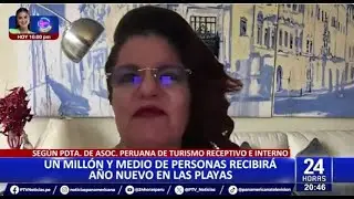 Mill&oacute;n y medio de personas recibir&aacute; a&ntilde;o nuevo en las playas - Claudia Medina, presidenta de APOTUR