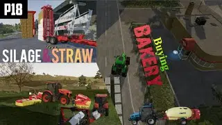 How to make Silage & Straw || Bread 🍞 production in Bakery || FS23 Gameplay @GamerThirst