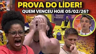 BBB 26: PROVA DO LIDER FOI ANTECIPADA POR TADEU QUEM GANHOU NOVO L&Iacute;DER ACABOU DE SER ANUNCIADO