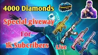 4000 Diamonds special giveway for 1k subcribers in free fire in tamil