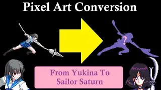 🎨 Sailor Saturn Focus Attack 4th Frame Pixel Art Conversion Time Lapse From DBFC To Arcade Style