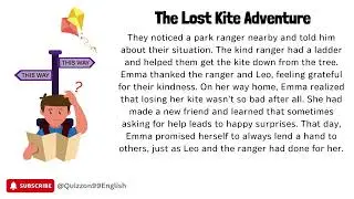 Discover The Lost Kite Adventure | Fun English Story for Beginners to Improve Listening & Reading