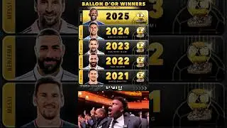 Ballon d&rsquo;Or Winners 2021&ndash;2025 | Messi, Benzema, Rodri, Demb&eacute;l&eacute;