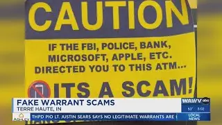 Local police warn about arrest warrant scams