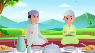 Dua before Eating /Islamic Cartoon for kids /learn sunnah