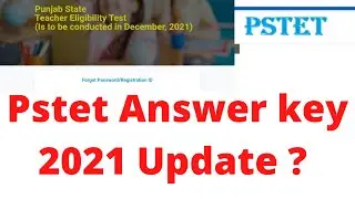 pstet answer key 2021 update || answer key pstet || pstet paper answers key 2021 update #pstet