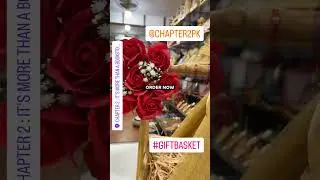 🌹 Elegant Rose & Gold Ribbon Gift Basket | Custom Gifting by Chapter2PK
