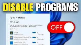 How To Disable Startup Programs In Windows 11