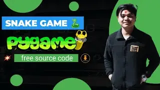 Code a Snake Game with Python and Pygame 🐍 - Tutorial || free source code || python  for beginners