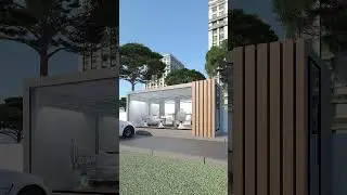 Shipping Container Salon Design #containerhouse #3danimation #interiordesign