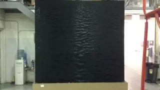 Indoor Waterfall Testing: Rippling Waves on Water Wall