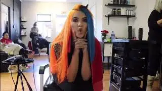 QueenB Tape In Hair Extension Installation