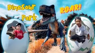Kids Explore Dinosaur Park! 🦖 Fun Family Adventure & Giant Dinos