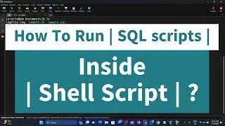 Run SQL from Shell Script On OracleDB19c ? | @kayyum698