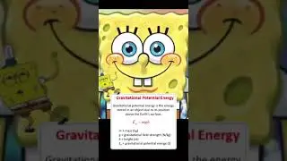 SpongeBob Simplifies GPE Equation! 🧽 | GCSE Physics Made Easy! #Shorts
