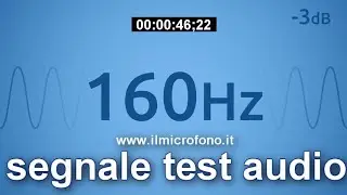 Suono a 160 Hz : una sinusoide come segnale test per ambienti ascolto e componenti audio