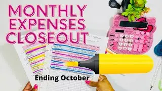 ENDING OCTOBER 2021 MONTHLY BILLS | HIGHLIGHTER METHOD | ZERO BASED BUDGET FOR BEGINNERS |
