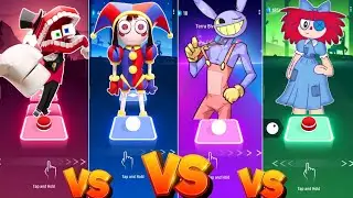Amazing Digital Circus : Caine vs Pomni vs Jax vs Ragatha - Tiles Hop EDM Rush