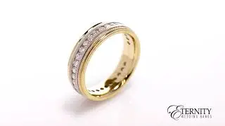 Satin Finish Men's Eternity Diamond Band 1.0CTTW (108B)