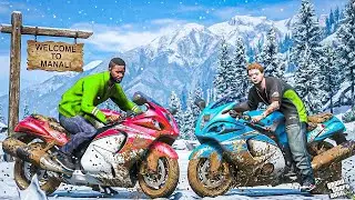GTA 5 : GOING MANALI IN WITH SUZUKI HAYABUSA GONE WRONG SUNDAY RIDE JIMMY MICHAEL OMG!