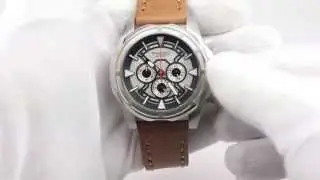 TC-1010-02 Timecode Suez 1869 Leather Chronograph with Screw-down Crown