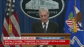 WEB EXTRA:  Robert Mueller Resigns As Special Counsel, Addresses Russia Report
