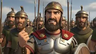 طالوت وجالوت  حين انتصر⚔️ الإيمان (الصغير داوود)على الجبّار الظالم جالوت🙋‍♂️