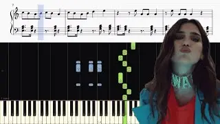 Dua Lipa - New Rules - Piano Tutorial + SHEETS