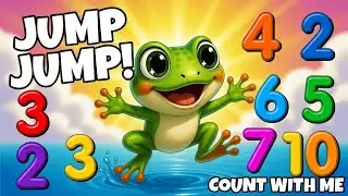 Funny Frog Jump Challenge! 🐸🚀​#frogjump #funnycartoon #kidsanimation 