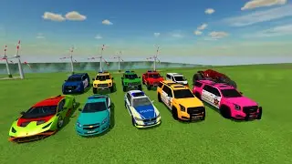 🚘TRANSPORTING NEW POLICE CARS WITH FREIGHTLINER TRUCKS SIREN SOUND Farming SFS 22 VS 8
