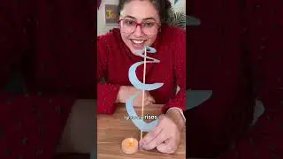 Вращающаяся спираль для наблюдения за распространением тепла 🌀 #наука #эксперимент #stem