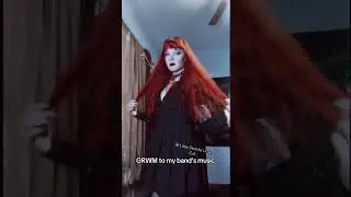 #GRWM to go play a show while rocking out to our song Little Devil 😈#bandmember #vocalist #showtime
