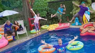 LUCCAS NETO BRINCANDO NA PISCINA DO CLUBE SEM PARAR (NONSTOP PLAYING IN THE CLUB POOL)