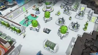 Science Lab with training and basic needs facilities nearby (Evil Genius 2)