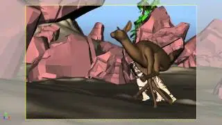 tiger chasing deer