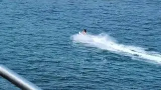 Jet Ski gliding on the Pacific Ocean in Puerto Vallarta, Mexico