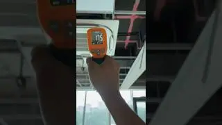 Ac temperature testing|HVAC work| #shorts #music #airconditioning #hvac #cooling #coolingeffect