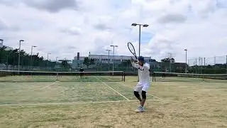2024/6/4 フォア迷走中😭プロスタッフRF Tecnifibre RAZOR CODE1.20 50/48lb