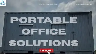 20ft Portable Office container / CCC #container #fabrication #interiordesign