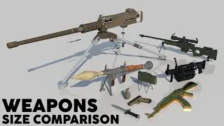 Weapons Size Comparison - Grenade to Aircraft Carrier