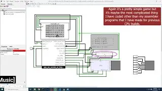 8-BIT CPU from Logic Gates . (Rebuilt) (Program Showcase) Logisim Evolution
