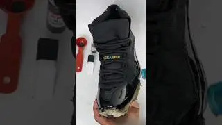 How to repair Patent leather fix Air Jordan 11s.  #sneakerrestoration #diyfix  #sneakerrestorations