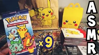 J'ouvre 9 Booster Pokémon 25 ans (McDonald's) et c'est trop bien! ~ ASMR FRANÇAIS