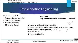 Introduction to Transportation systems |Tutorial 01