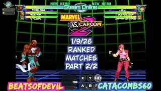 MvC2 Dhalsim BeatsofDevil против Catacombs60 Рейтинговые матчи 09.01.2026 Steam Сетевая игра (час...